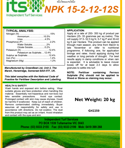 15-2.2-12.4 + 1.2%MgO + Ca – GRADED –